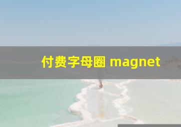 付费字母圈 magnet